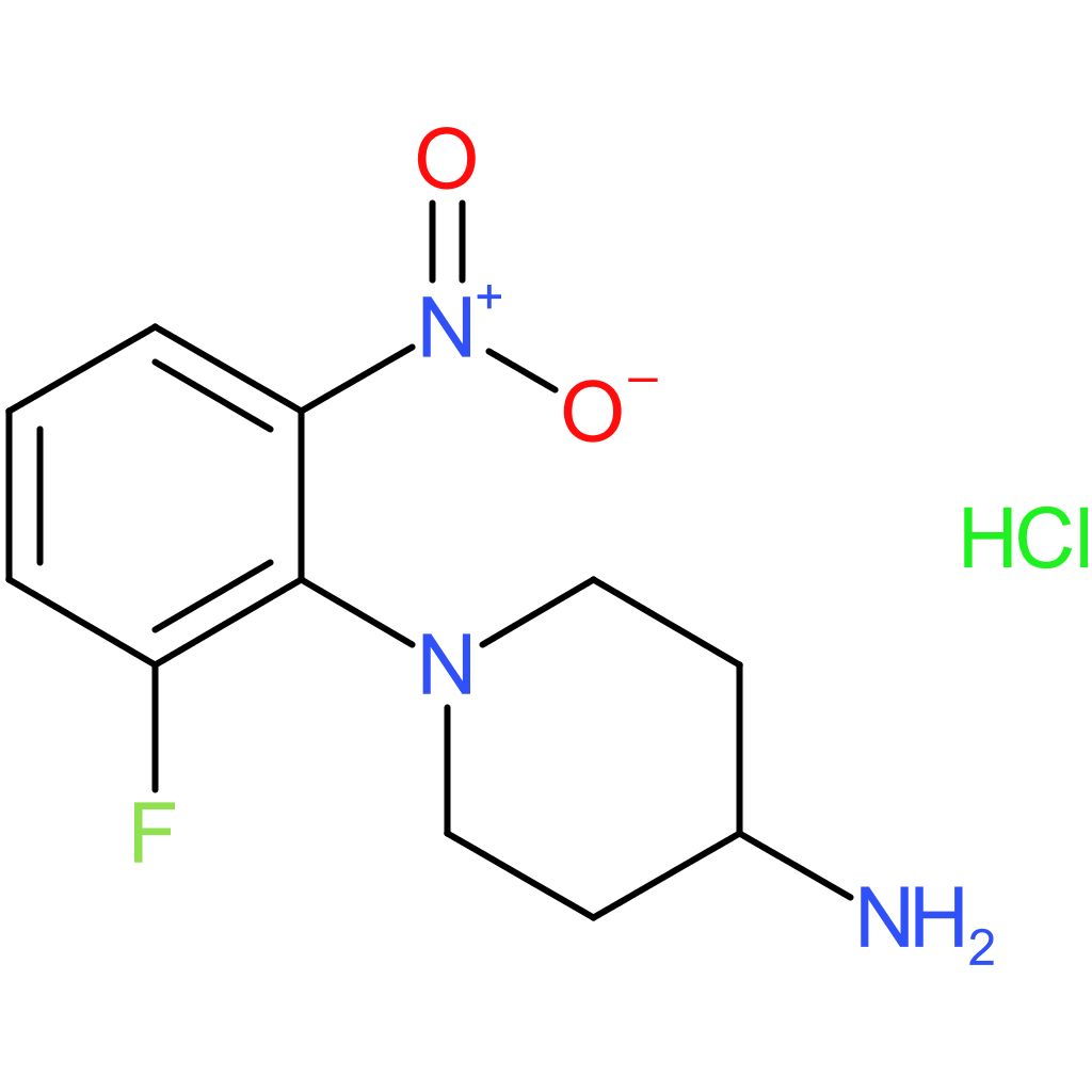 1-(2-Fluoro-6-nitrophenyl)piperidin-4-amine hydrochloride