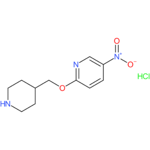 5-Nitro-2-(piperidin-4-ylmethoxy)pyridine hydrochloride