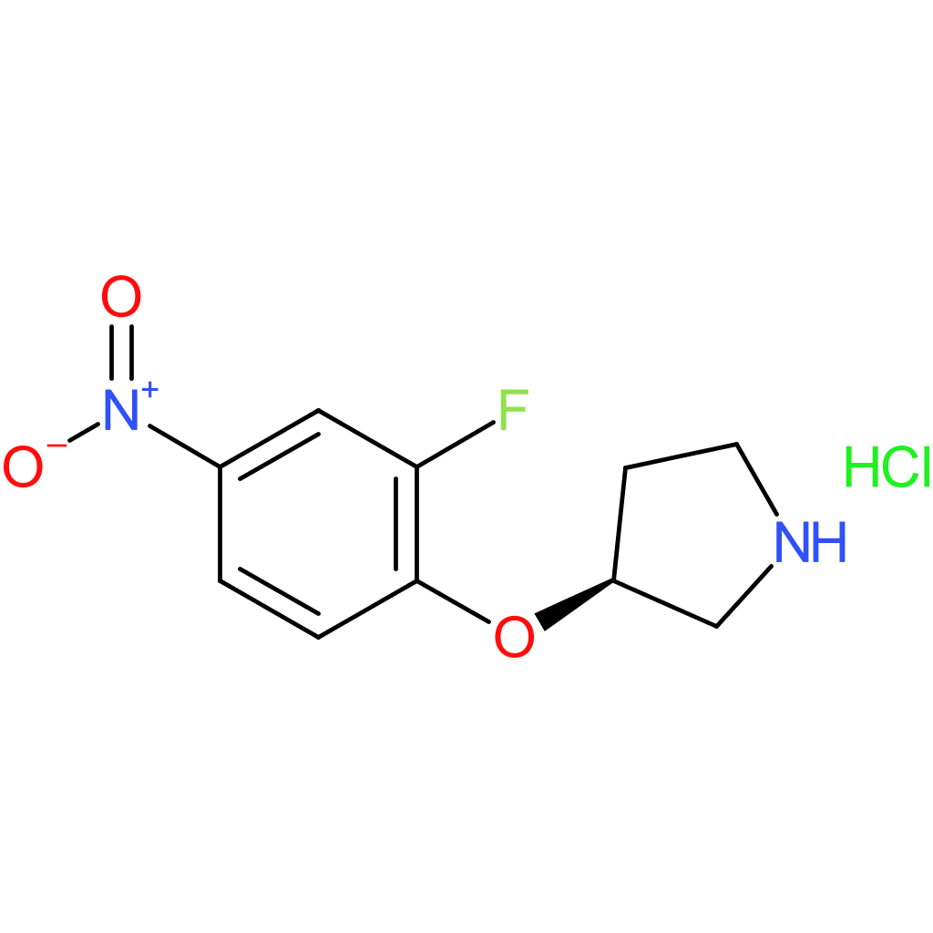 (S)-3-(2-Fluoro-4-nitrophenoxy)pyrrolidine hydrochloride