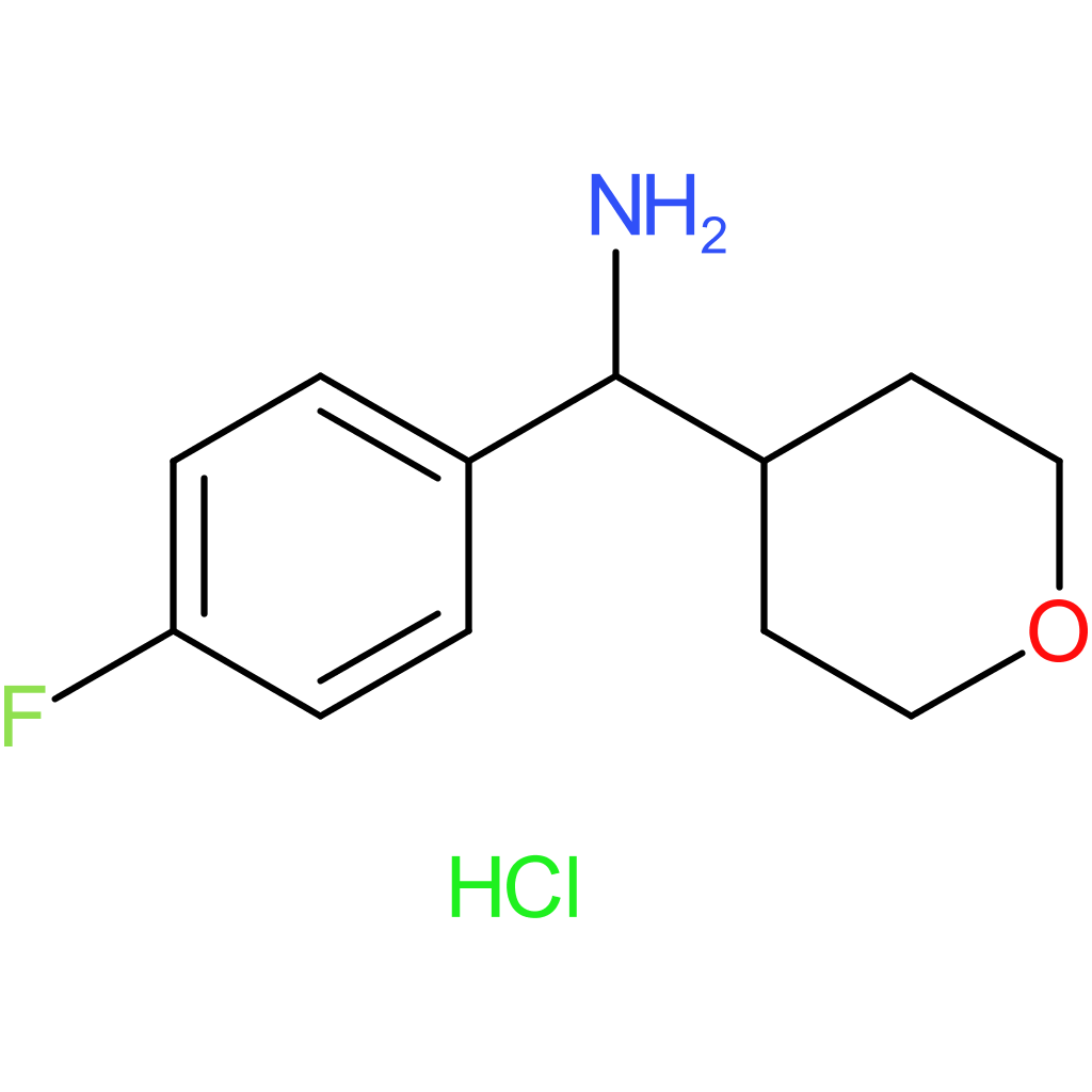 (4-Fluorophenyl)(tetrahydro-2H-pyran-4-yl)methanamine hydrochloride