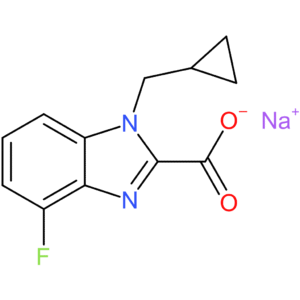 Sodium 1-(cyclopropylmethyl)-4-fluoro-1H-benzo[d]imidazole-2-carboxylate