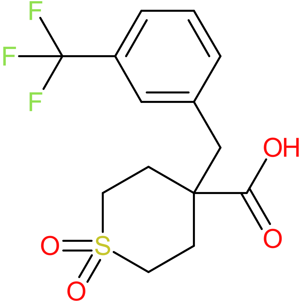 1,1-Dioxo-4-{[3-(trifluoromethyl)phenyl]methyl}-1lambda(6)-thiane-4-carboxylic acid