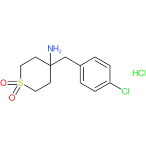 4-Amino-4-[(4-chlorophenyl)methyl]-1lambda(6)-thiane-1,1-dione hydrochloride