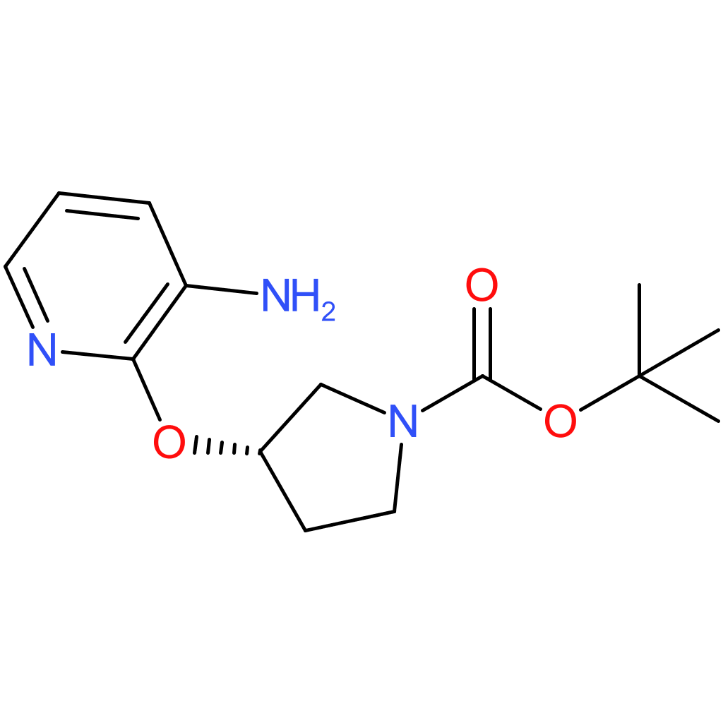 (S)-tert-Butyl 3-(3-aminopyridin-2-yloxy)pyrrolidine-1-carboxylate