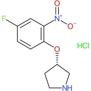 (S)-3-(4-Fluoro-2-nitrophenoxy)pyrrolidine hydrochloride