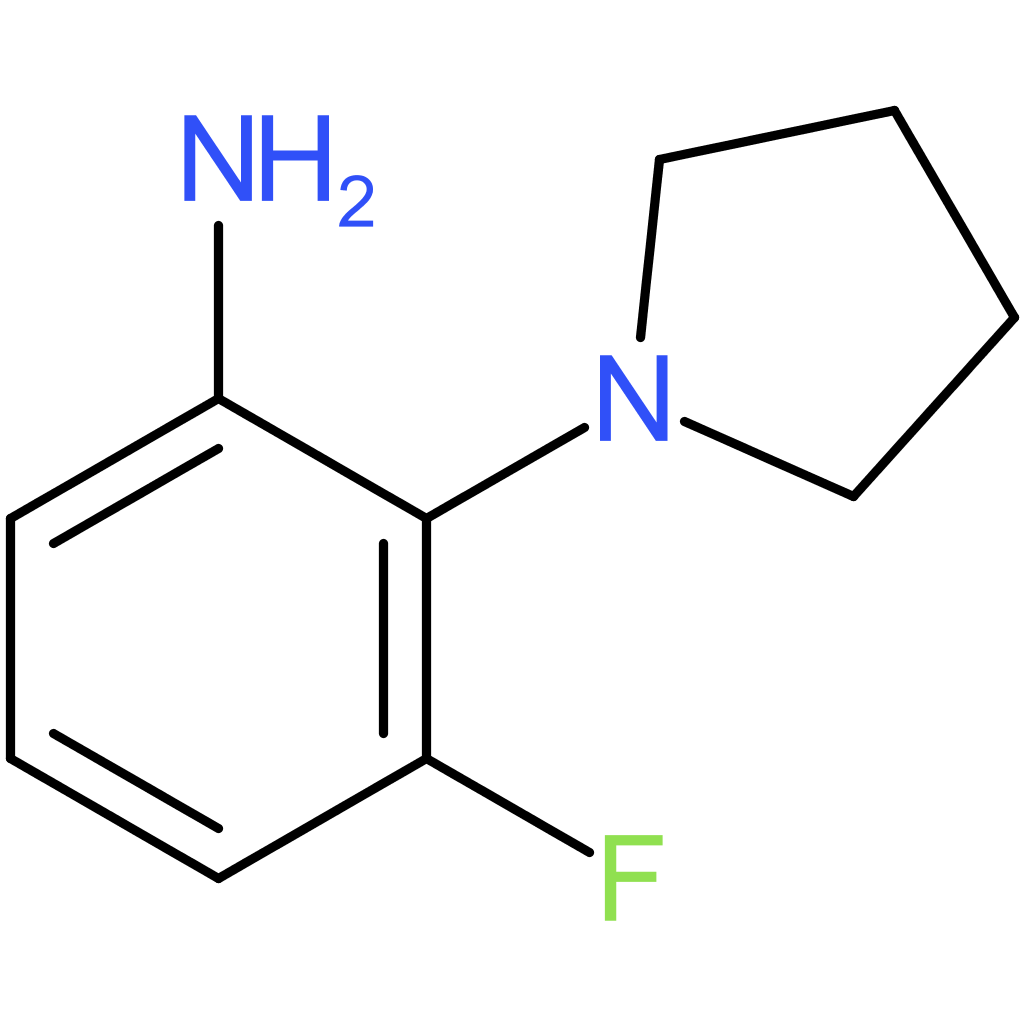 3-Fluoro-2-(pyrrolidin-1-yl)aniline
