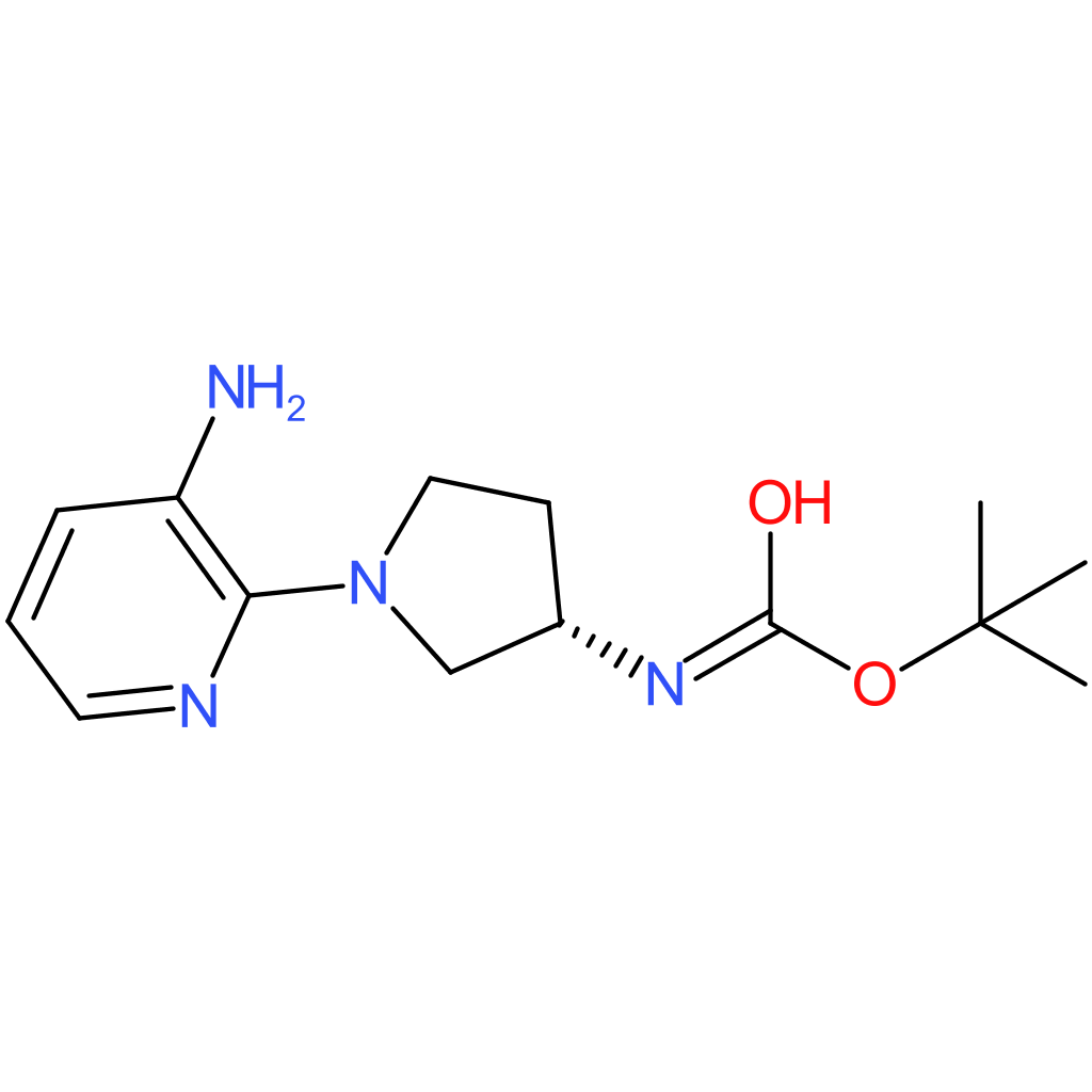 (S)-tert-Butyl 1-(3-aminopyridin-2-yl)pyrrolidin-3-ylcarbamate