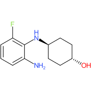 (1R*,4R*)-4-(2-Amino-6-fluorophenylamino)cyclohexanol