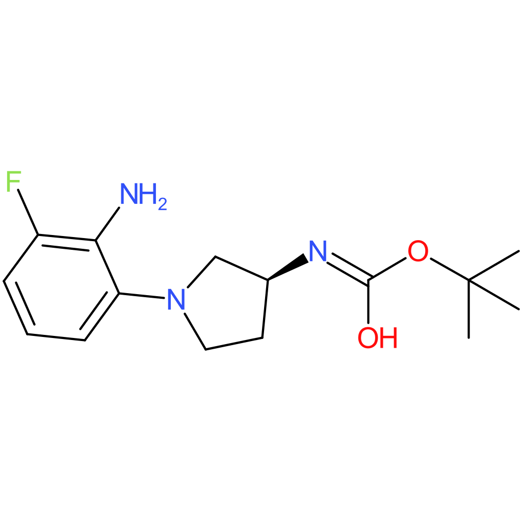 (S)-tert-Butyl 1-(2-amino-3-fluorophenyl)pyrrolidin-3-ylcarbamate