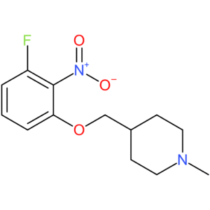 4-[(3-Fluoro-2-nitrophenoxy)methyl]-1-methylpiperidine