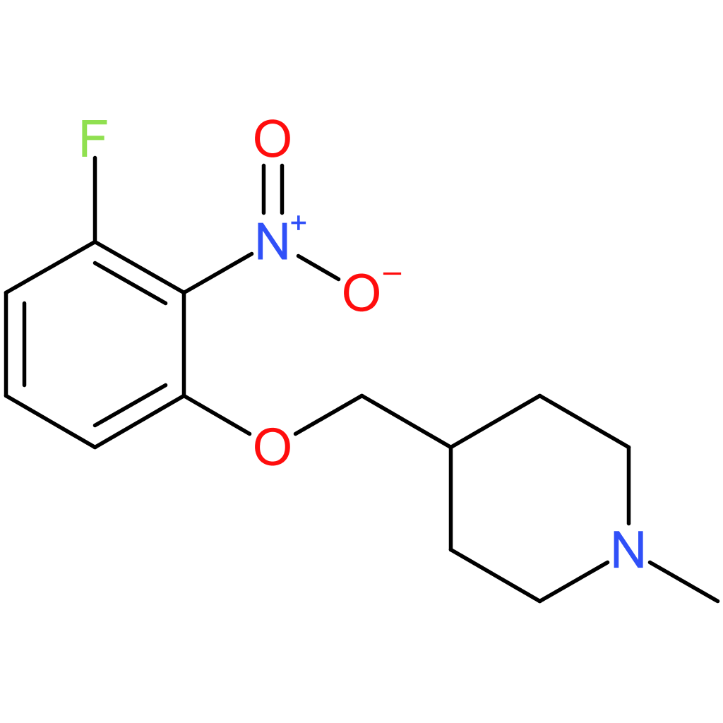 4-[(3-Fluoro-2-nitrophenoxy)methyl]-1-methylpiperidine