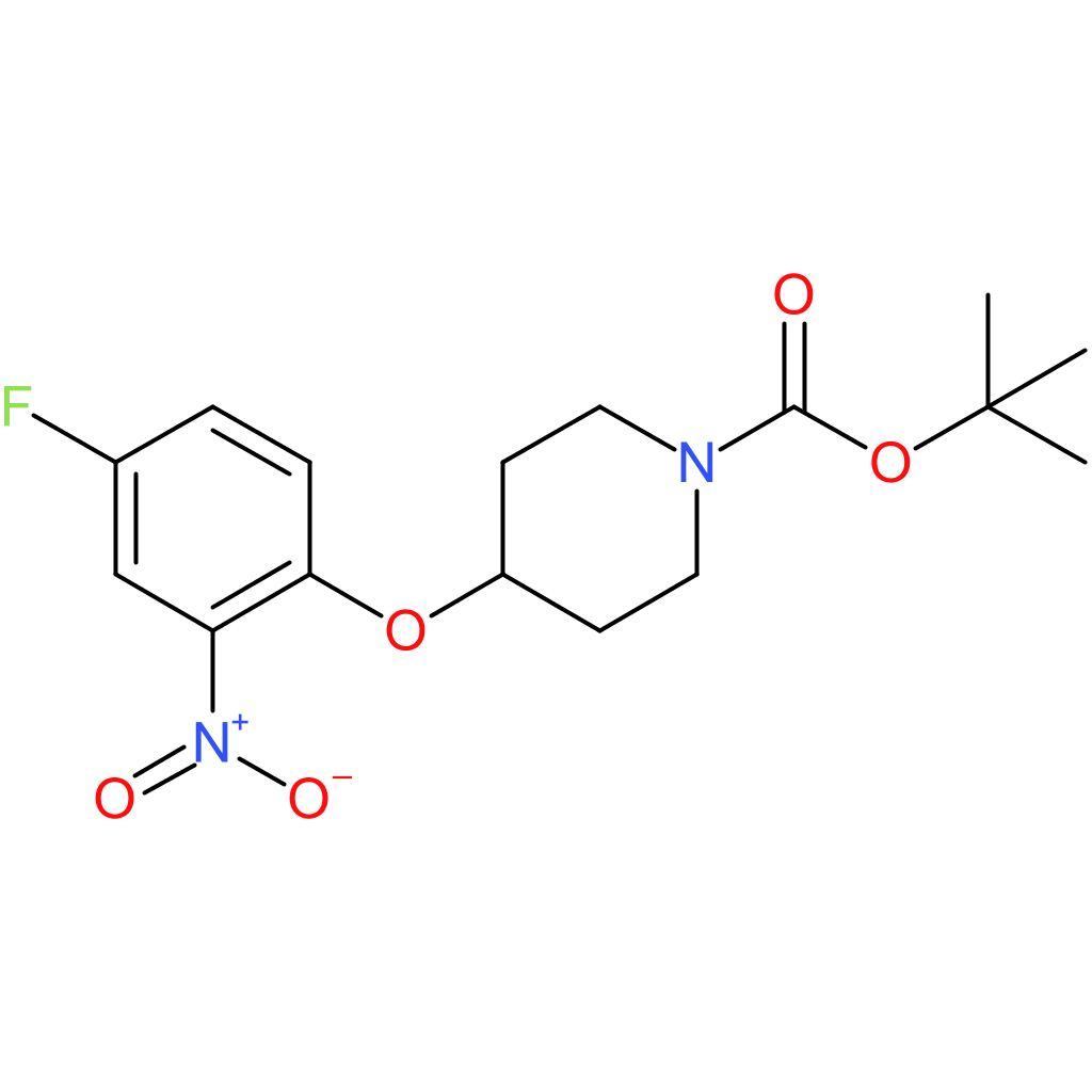 tert-Butyl 4-(4-fluoro-2-nitrophenoxy)piperidine-1-carboxylate
