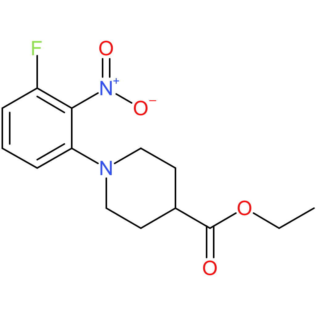 Ethyl 1-(3-fluoro-2-nitrophenyl)piperidine-4-carboxylate
