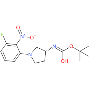 (R)-tert-Butyl 1-(3-fluoro-2-nitrophenyl)pyrrolidine-3-ylcarbamate