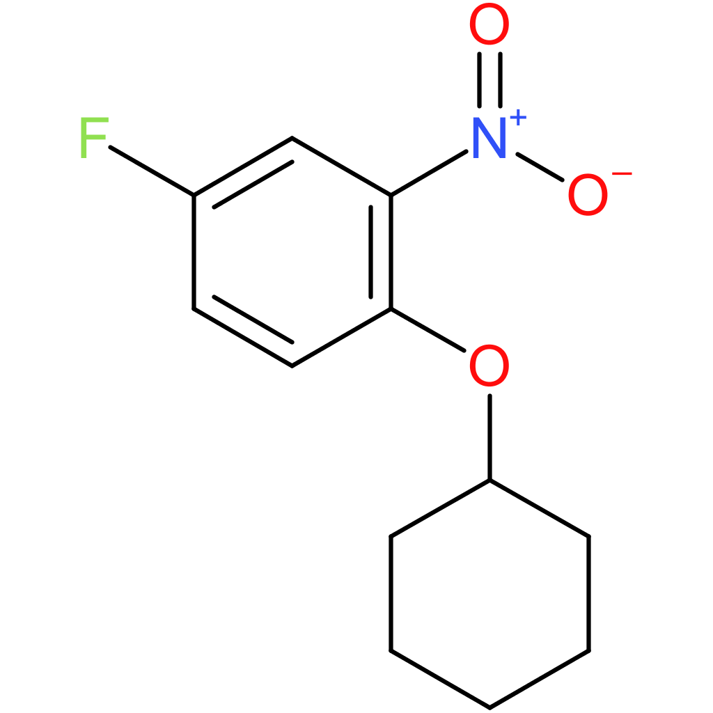 1-(Cyclohexyloxy)-4-fluoro-2-nitrobenzene