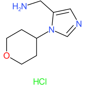 [1-(Tetrahydro-2H-pyran-4-yl)-1H-imidazol-5-yl]methanamine hydrochloride