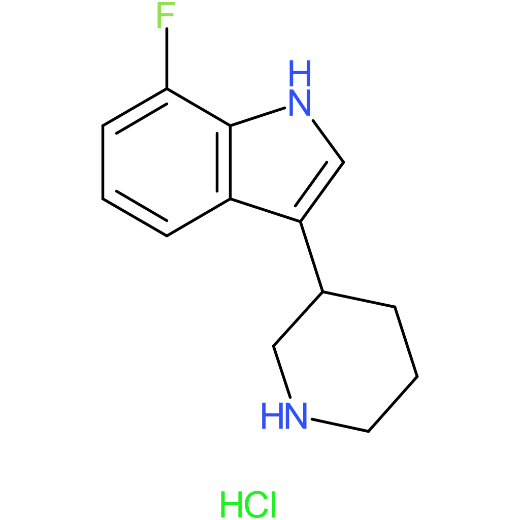 7-Fluoro-3-(piperidin-3-yl)-1H-indole hydrochloride