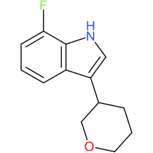 7-Fluoro-3-(tetrahydro-2H-pyran-3-yl)-1H-indole