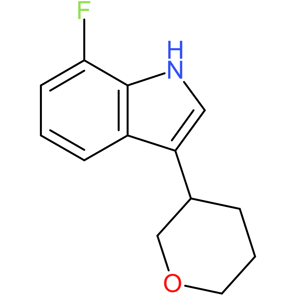 7-Fluoro-3-(tetrahydro-2H-pyran-3-yl)-1H-indole