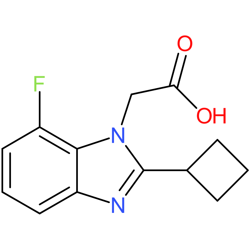 2-{2-Cyclobutyl-7-fluoro-1H-benzo[d]imidazol-1-yl}acetic acid