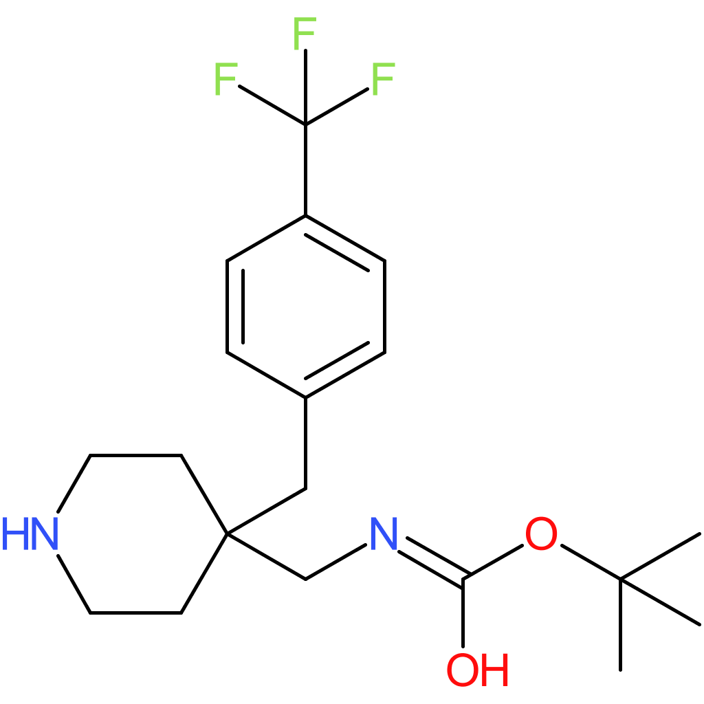 tert-Butyl {4-[4-(trifluoromethyl)benzyl]piperidin-4-yl}methylcarbamate