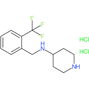N-[2-(Trifluoromethyl)benzyl]piperidin-4-amine dihydrochloride