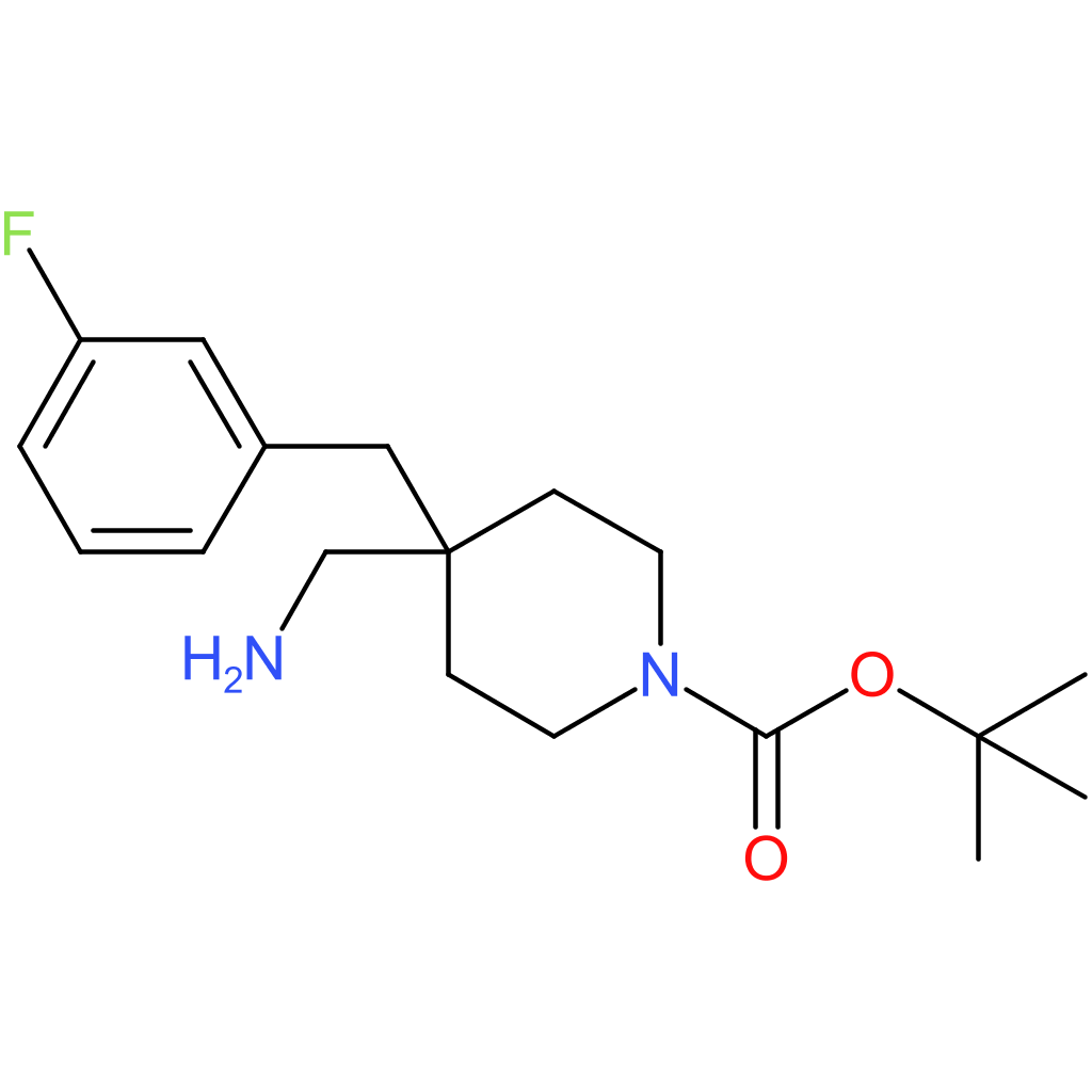 tert-Butyl 4-(aminomethyl)-4-(3-fluorobenzyl)piperidine-1-carboxylate