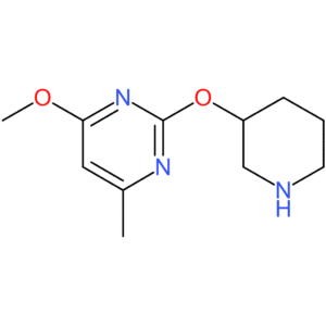 4-Methoxy-6-methyl-2-(piperidin-3-yloxy)pyrimidine