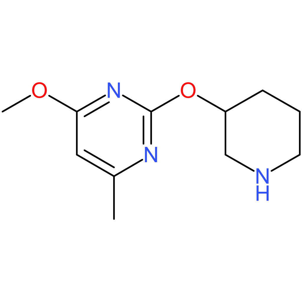 4-Methoxy-6-methyl-2-(piperidin-3-yloxy)pyrimidine
