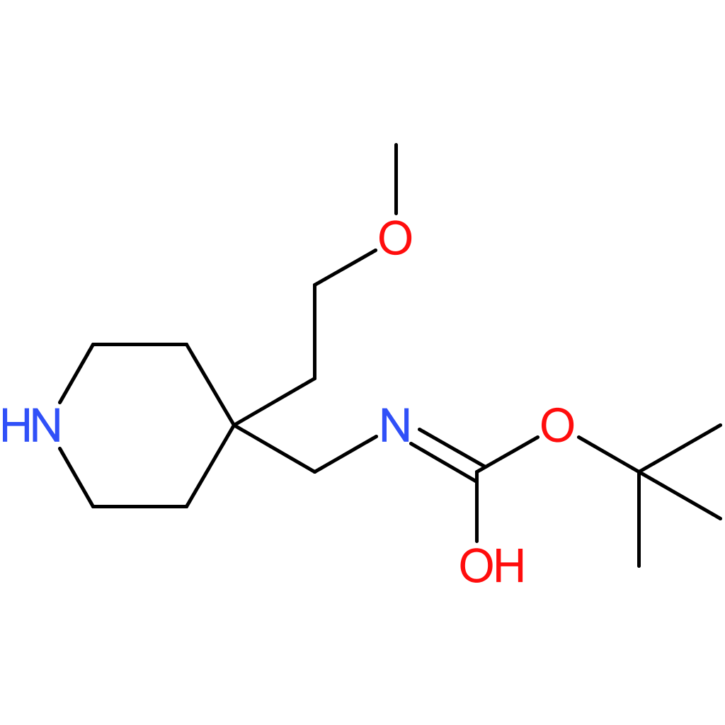 tert-Butyl {[4-(2-methoxyethyl)piperidin-4-yl]methyl}carbamate