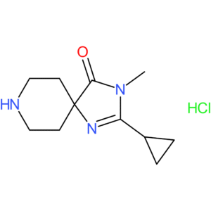 2-Cyclopropyl-3-methyl-1,3,8-triazaspiro[4.5]dec-1-en-4-one hydrochloride