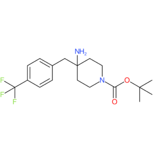 tert-Butyl 4-amino-4-[4-(trifluoromethyl)benzyl]piperidine-1-carboxylate