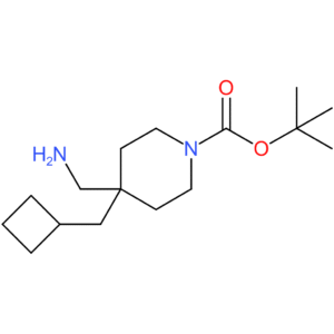 tert-Butyl 4-(aminomethyl)-4-(cyclobutylmethyl)piperidine-1-carboxylate