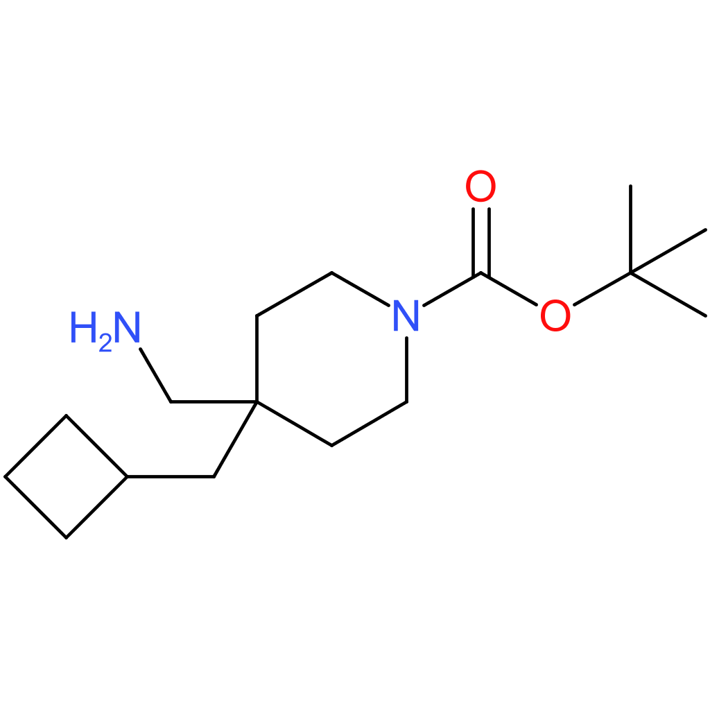tert-Butyl 4-(aminomethyl)-4-(cyclobutylmethyl)piperidine-1-carboxylate