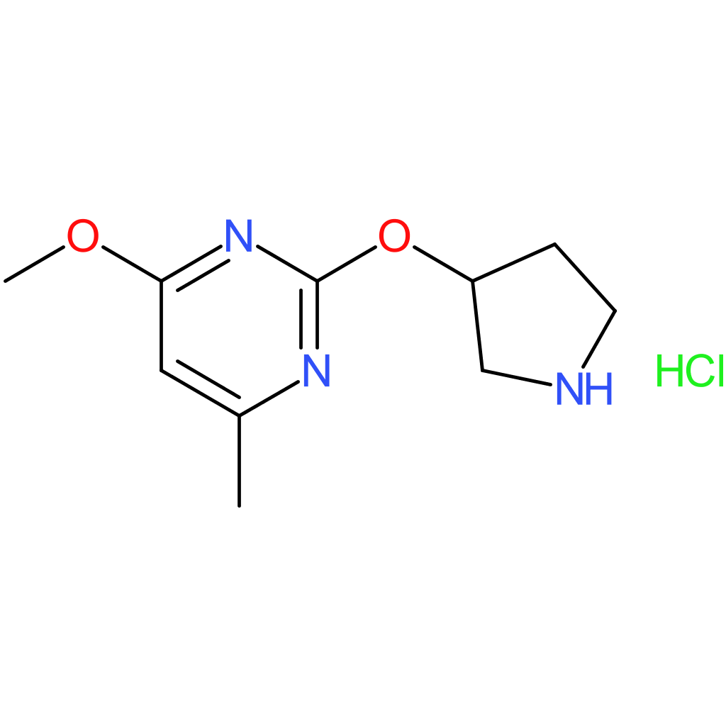 4-Methoxy-6-methyl-2-(pyrrolidin-3-yloxy)pyrimidine hydrochloride