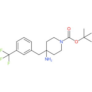 tert-Butyl 4-amino-4-[3-(trifluoromethyl)benzyl]piperidine-1-carboxylate