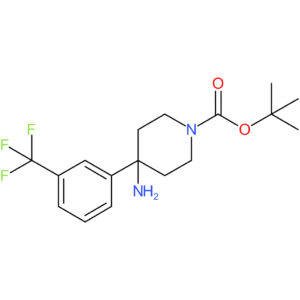 tert-Butyl 4-amino-4-[3-(trifluoromethyl)phenyl]piperidine-1-carboxylate