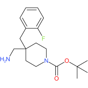 tert-Butyl 4-(aminomethyl)-4-(2-fluorobenzyl)piperidine-1-carboxylate