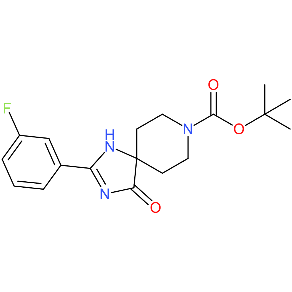tert-Butyl 2-(3-fluorophenyl)-4-oxo-1,3,8-triazaspiro[4.5]dec-1-ene-8-carboxylate
