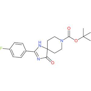 tert-Butyl 2-(4-fluorophenyl)-4-oxo-1,3,8-triazaspiro[4.5]dec-1-ene-8-carboxylate