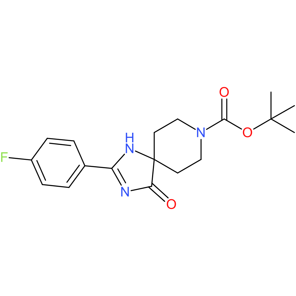 tert-Butyl 2-(4-fluorophenyl)-4-oxo-1,3,8-triazaspiro[4.5]dec-1-ene-8-carboxylate