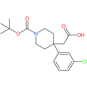 2-[1-(tert-Butoxycarbonyl)-4-(3-chlorophenyl)piperidin-4-yl]acetic acid