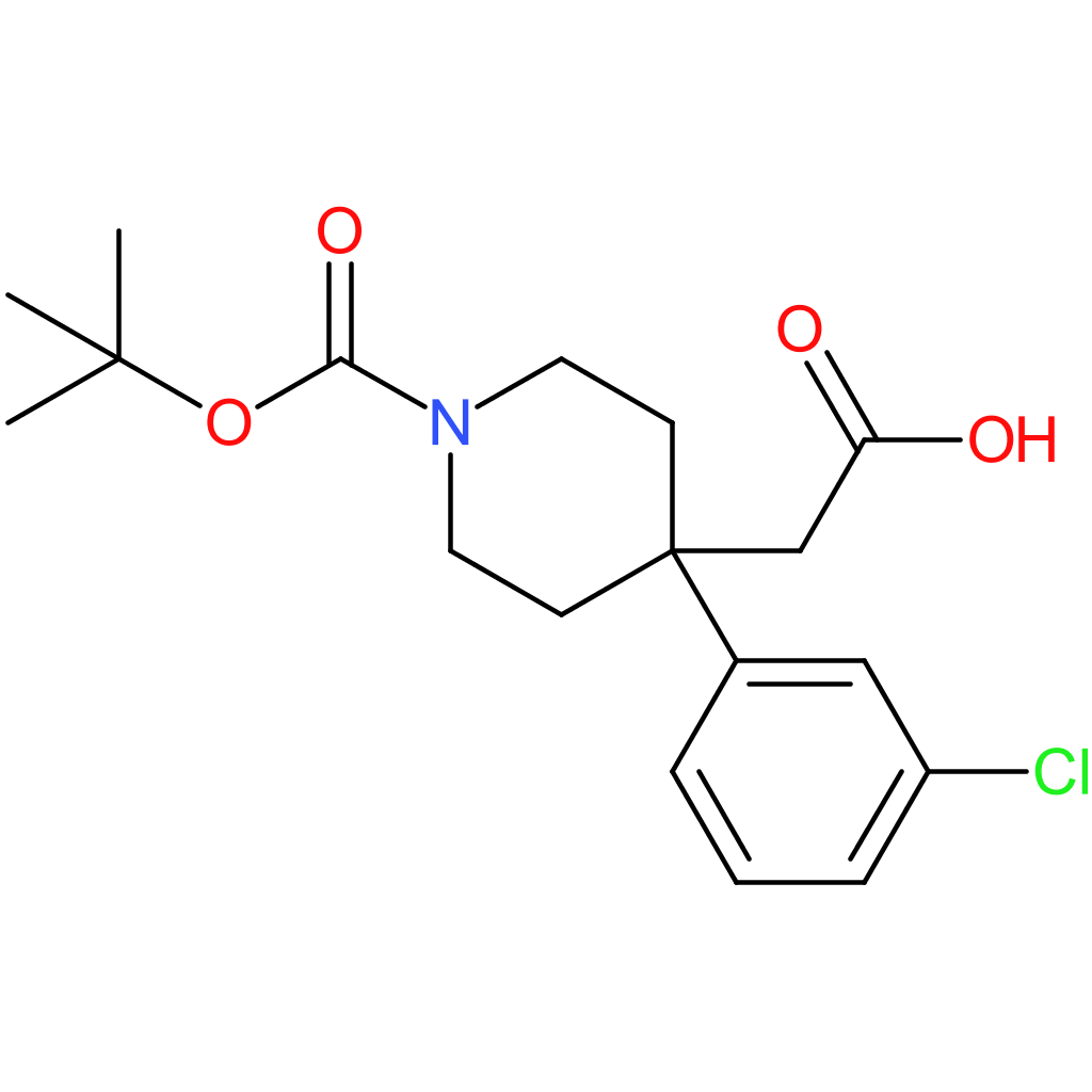 2-[1-(tert-Butoxycarbonyl)-4-(3-chlorophenyl)piperidin-4-yl]acetic acid