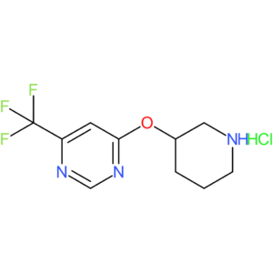 4-(Piperidin-3-yloxy)-6-(trifluoromethyl)pyrimidine hydrochloride
