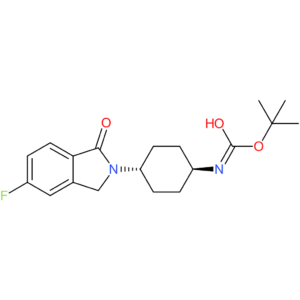 tert-Butyl (1R*,4R*)-4-(5-fluoro-1-oxoisoindolin-2-yl)cyclohexylcarbamate