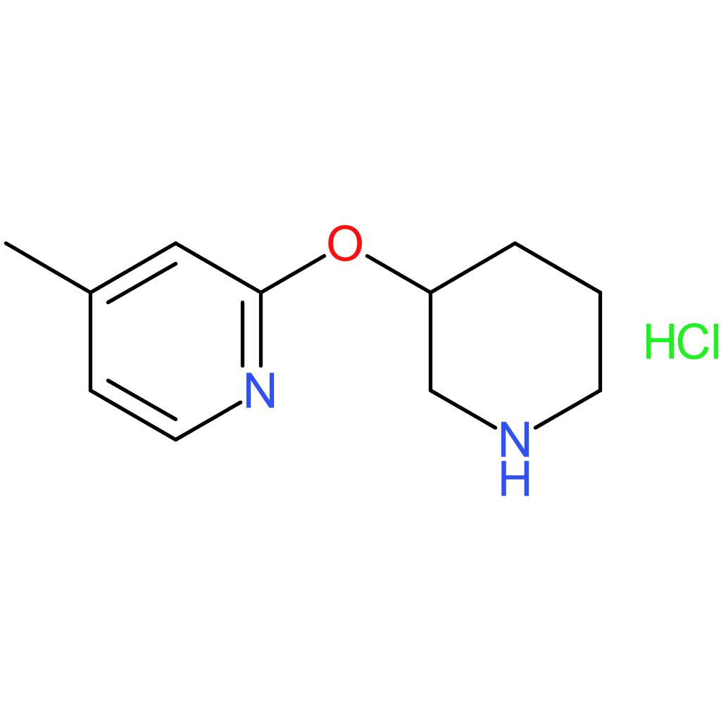 4-Methyl-2-(piperidin-3-yloxy)pyridine hydrochloride