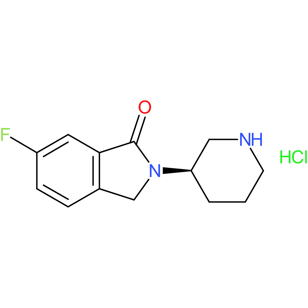 (R)-6-Fluoro-2-(piperidin-3-yl)isoindolin-1-one hydrochloride