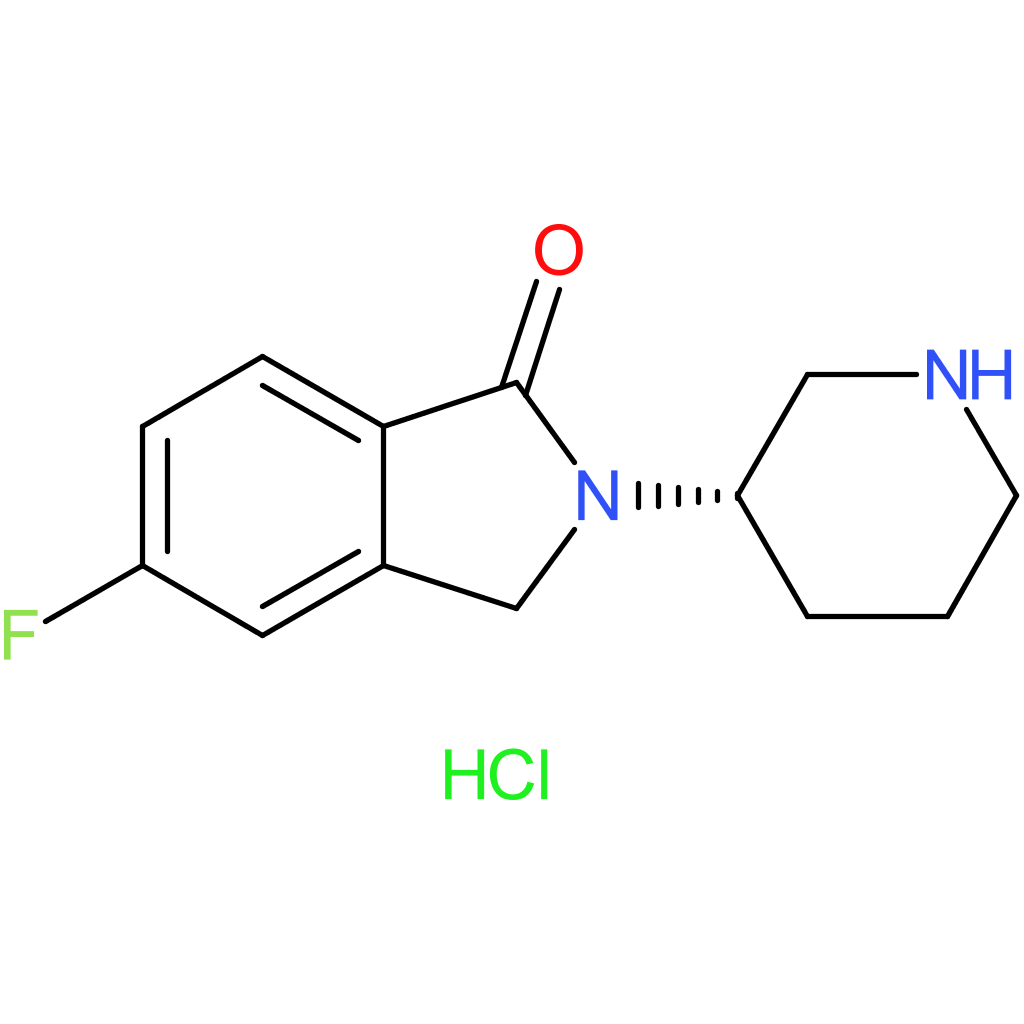 (S)-5-Fluoro-2-(piperidin-3-yl)isoindolin-1-one hydrochloride