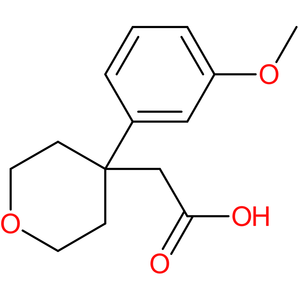 2-(4-(3-Methoxyphenyl)-tetrahydro-2H-pyran-4-yl)acetic acid