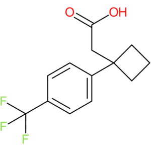2-{1-[4-(Trifluoromethyl)phenyl]cyclobutyl}acetic acid